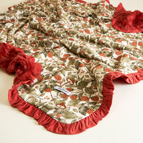 Wilda Minky Ruffled Luxette Patoo® Blanket