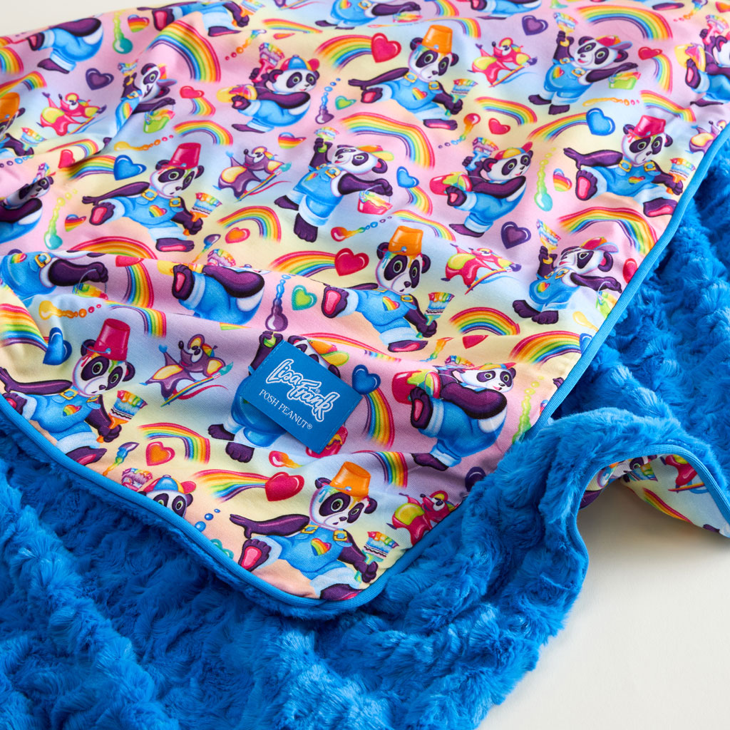 Disney/Lisa frank mashup deals minky blanket.