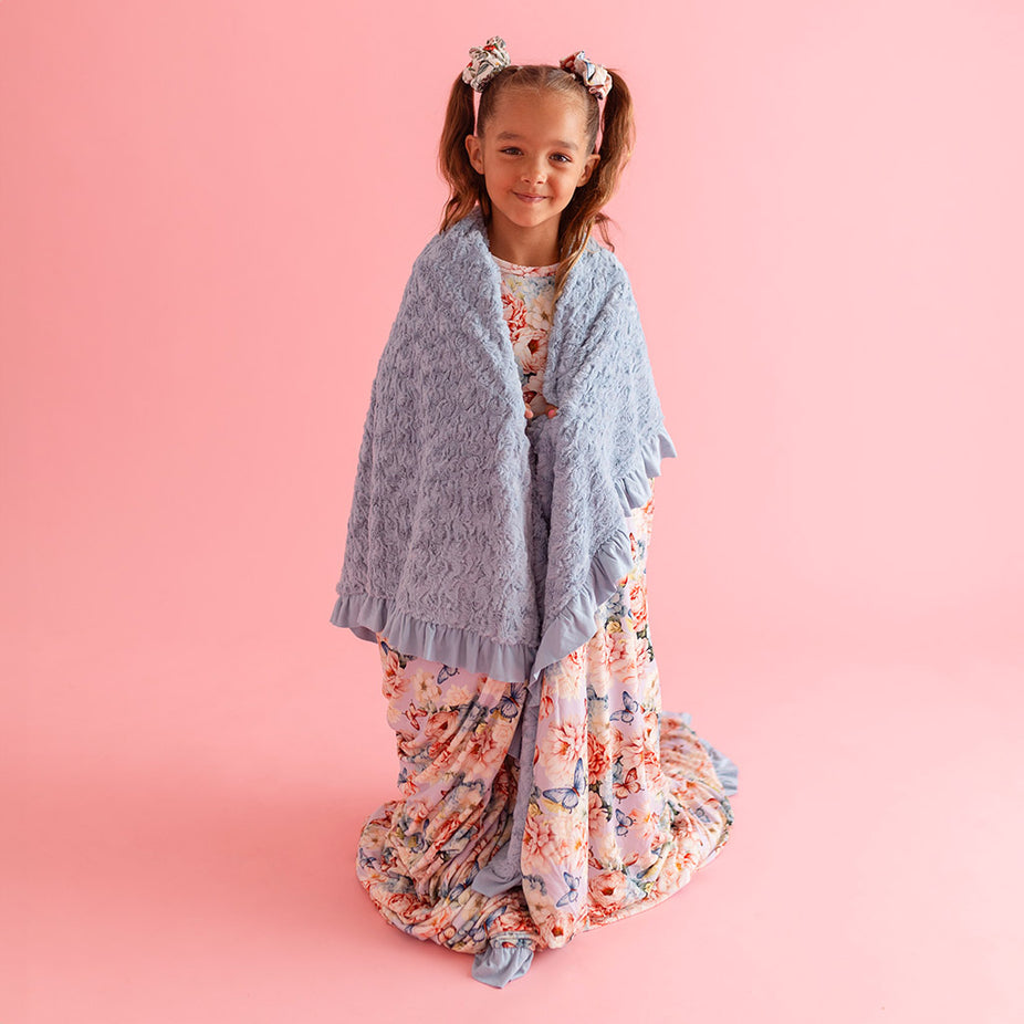 Tindra Minky Ruffled Luxe Patoo® Blanket