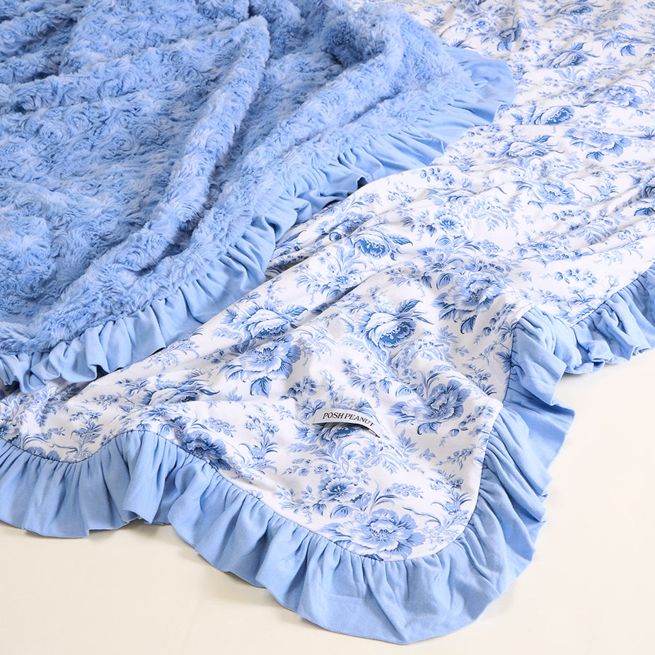 Yve Minky Ruffled Luxe Patoo® Blanket