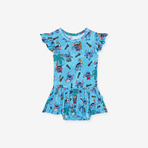 Disney Tropical Stitch Twirl Skirt Bodysuit Dress