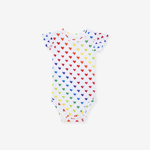 Care Bears™ Rainbow Hearts Ruffled Bodysuit