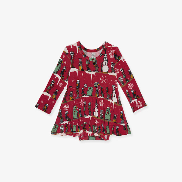 POSH PEANUT EMILIA CHRISTMAS XMAS HOLIDAY cheapest RUFFLED BODYSUIT POINSETTIA BABY 18-24