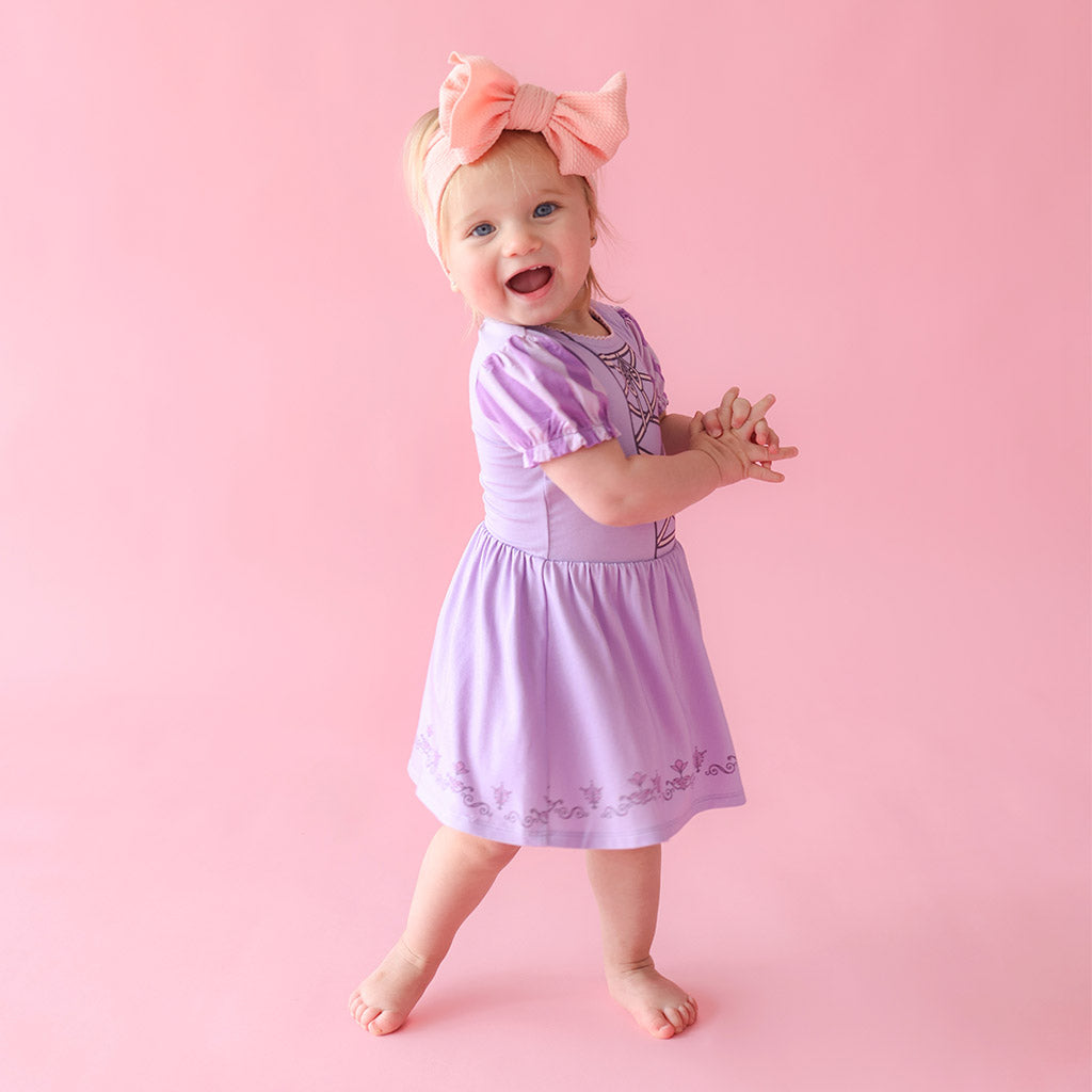 Disney Princess Purple Baby Bodysuit Dress | Rapunzel