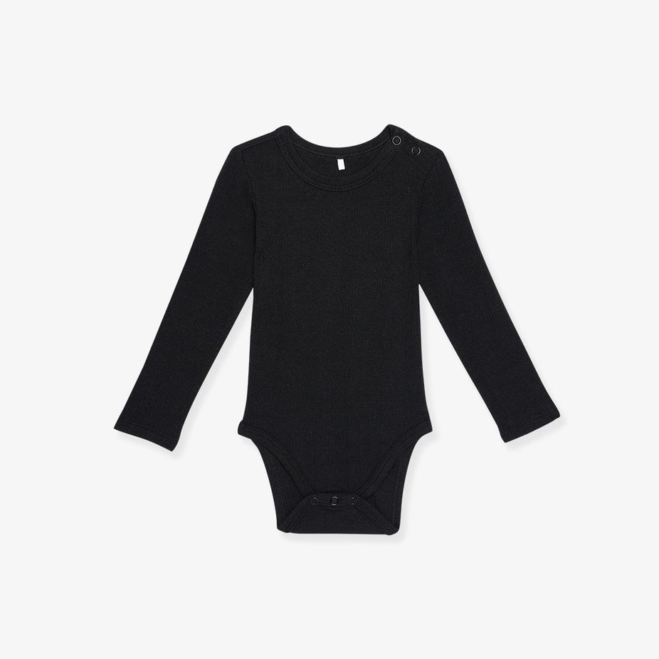 Black Pointelle Bodysuit