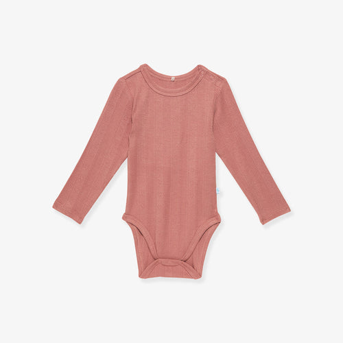 Dusty Rose Pointelle Bodysuit