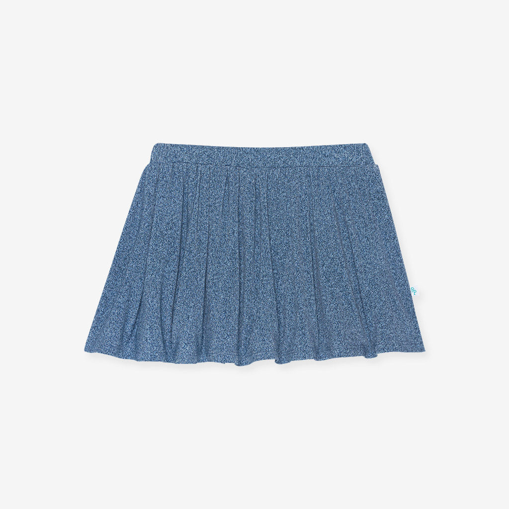 Denim Blue Toddler Girl Skort | Indigo Denim