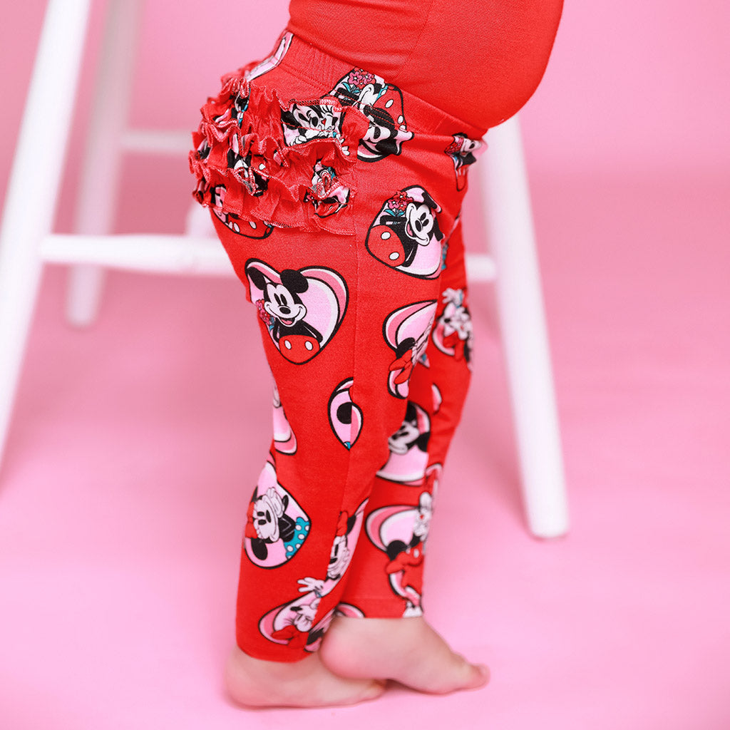 Eternal Loves Red Toddler Ruffled Bum Leggings