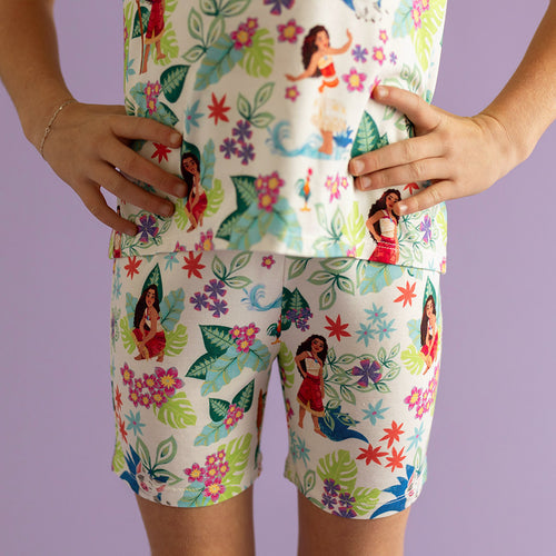 Disney Moana Floral Bike Shorts