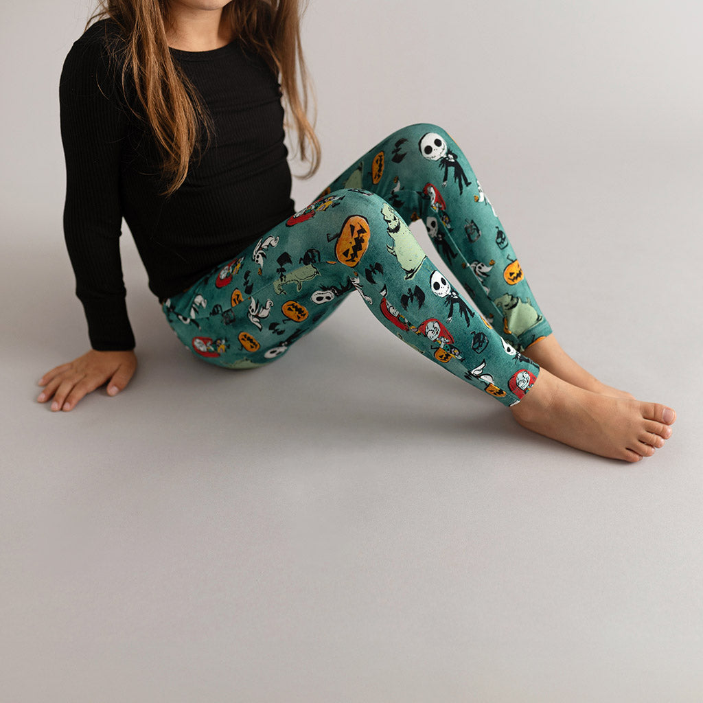 Green Toddler Girl Leggings Disney Inky Winter