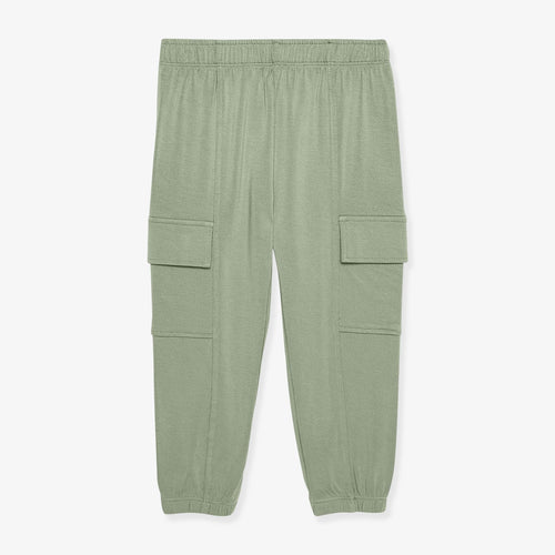 Soft Jade French Terry Cargo Joggers