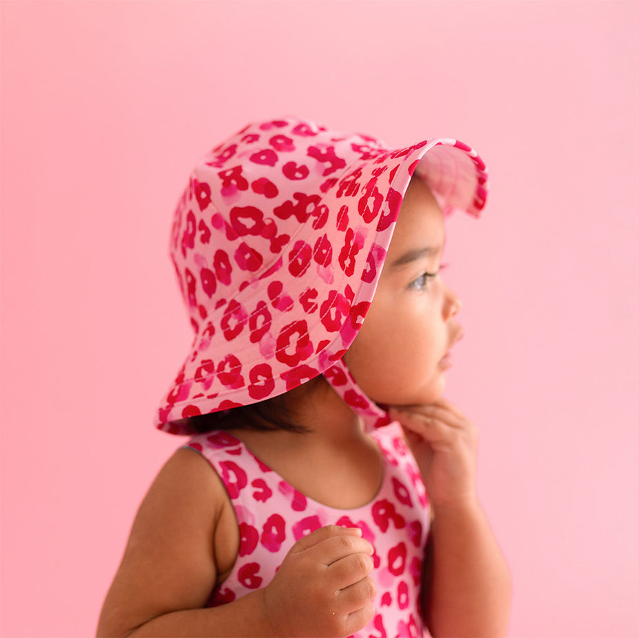 Posh Peanut Girl's Ashley Sunhat in Pink, 2 Toddler-3 Toddler