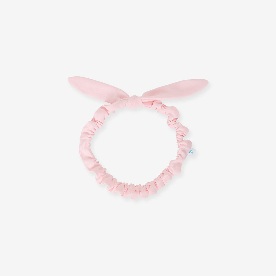 Springtime Pastel Pink Micro Bow Headwrap