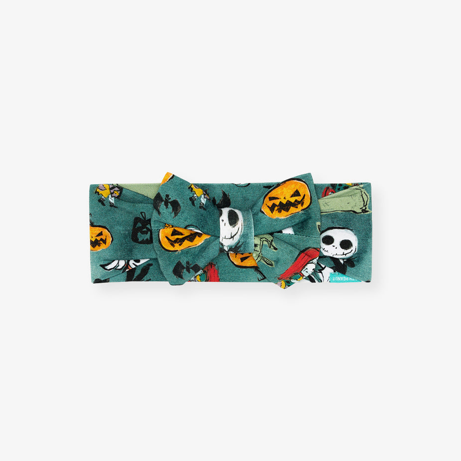 Disney The Nightmare Before Christmas Inky Winter Luxe Bow Headwrap