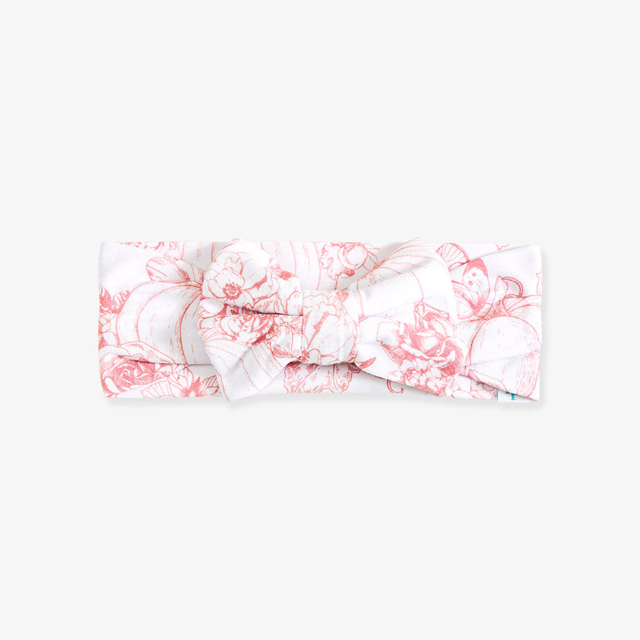 Toile de Pumpkin Luxe Bow Headwrap