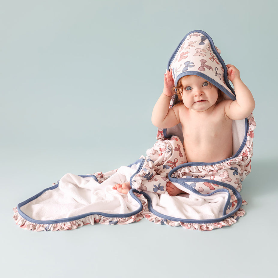 Ariana Ruffled Hooded Towel