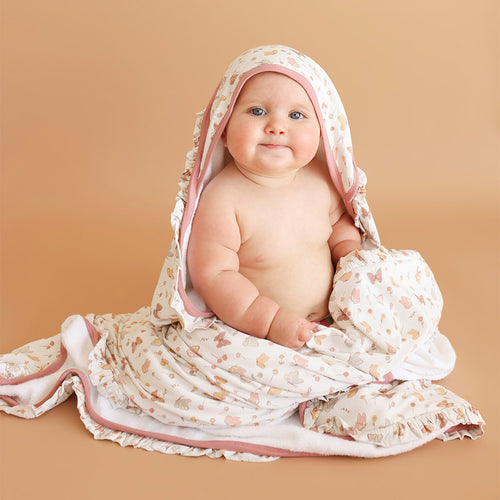 Kelcie Ruffled Hooded Towel