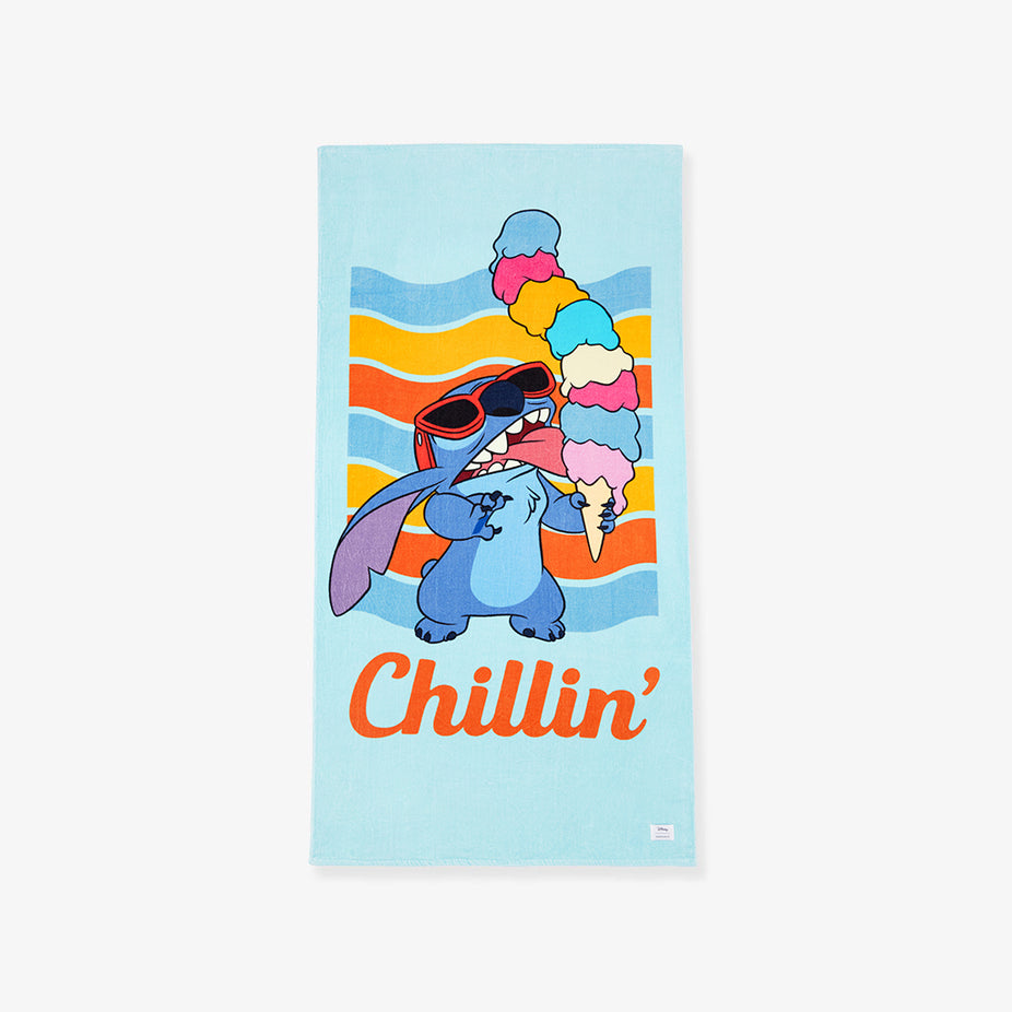 Disney Stitch Chillin' Beach Towel