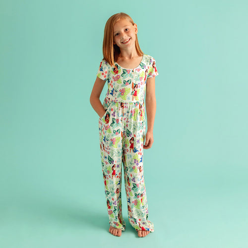 Disney Moana Floral Scoop Back Jumpsuit