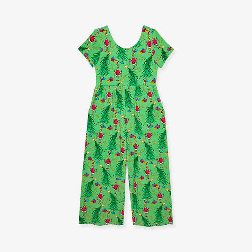 Dr. Seuss Merry Grinchmas Scoop Back Jumpsuit