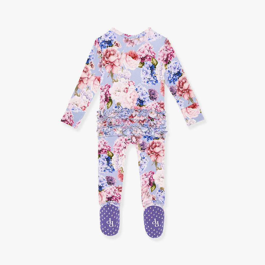Floral Purple Baby Girl Sleeper Annie