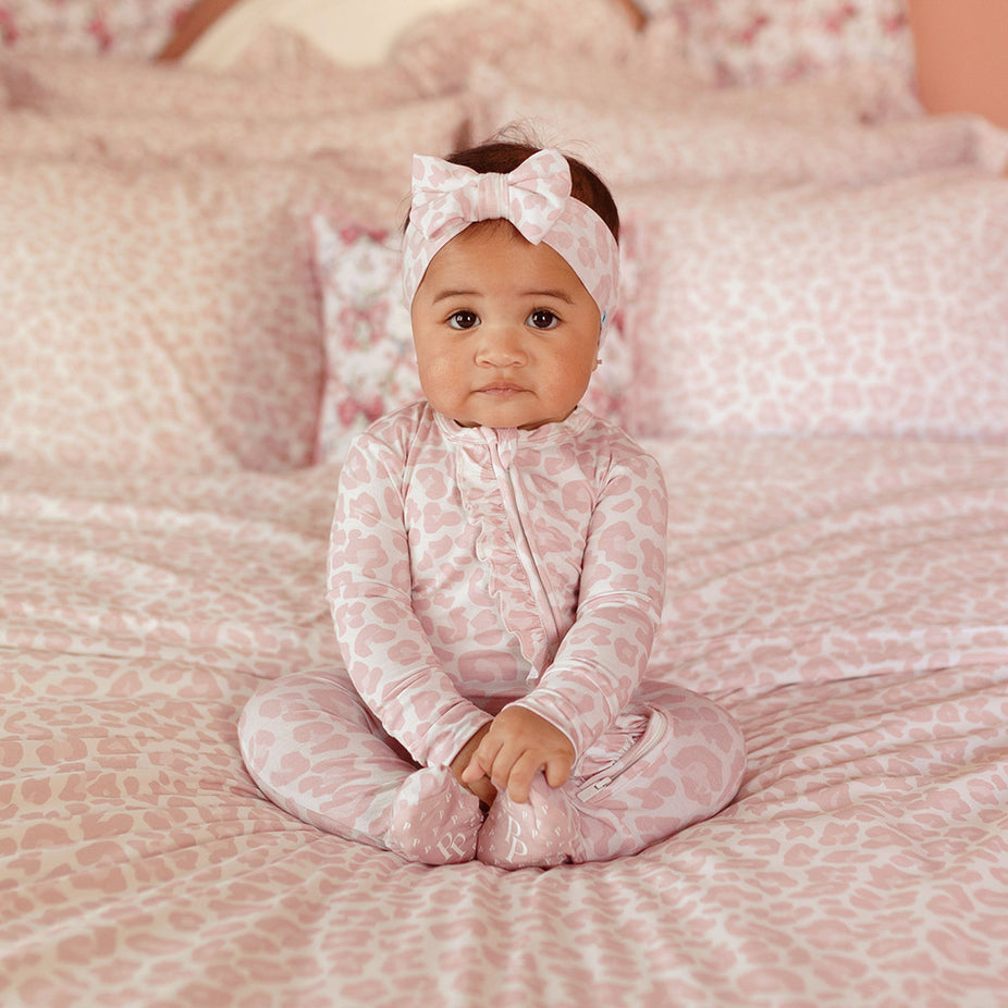 Delaney Footie Ruffled Zippered One Piece