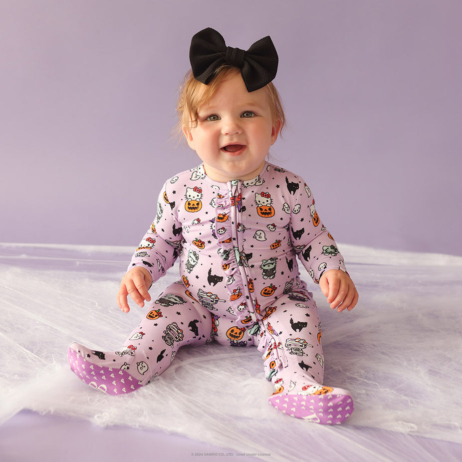 Hello Kitty® Monsters Footie Ruffled Zippered One Piece