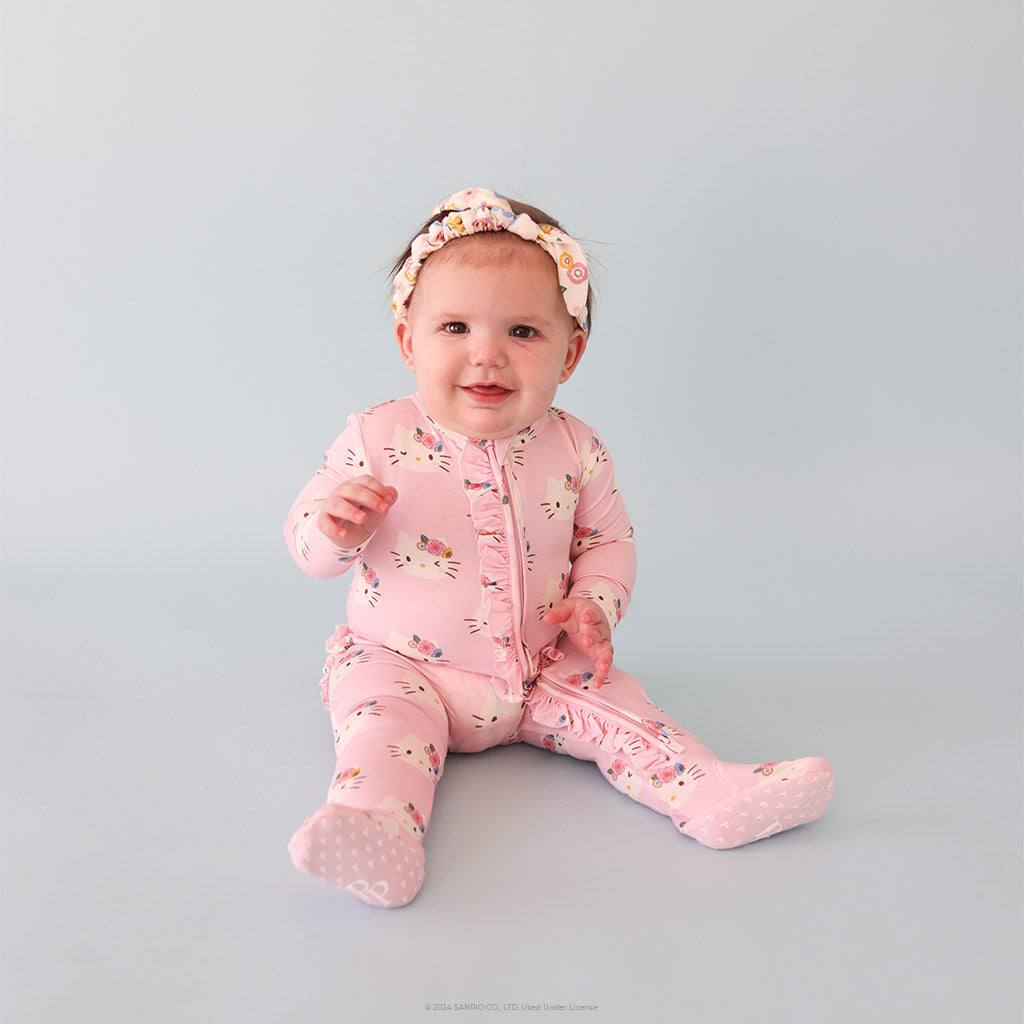 Play* Hello Kitty, Pink Fleece Footless Sleeper - Size XS (4-5) – Linen for  Littles
