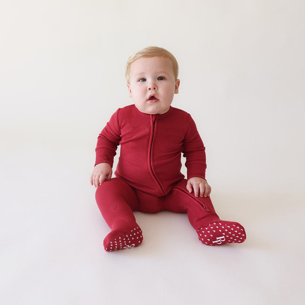 NWT Posh Peanut Beckford Footie popular Zippered One Piece 12-18 months