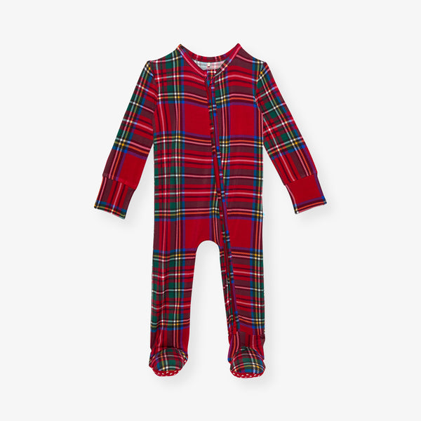 NWT Posh Peanut red outlets tartan footie