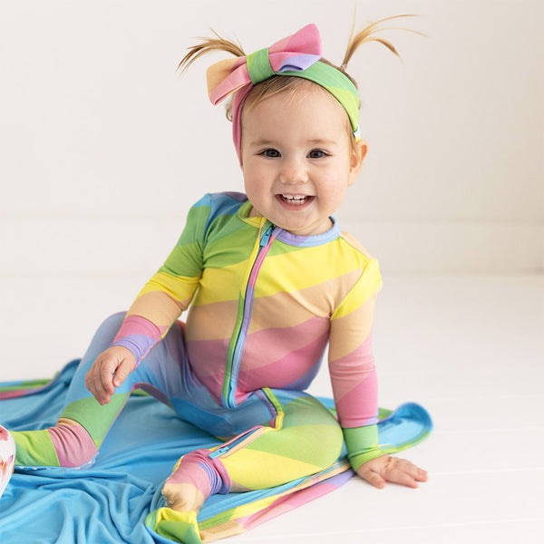 Posh peanut og rainbow deals Knot gown 3-6 months