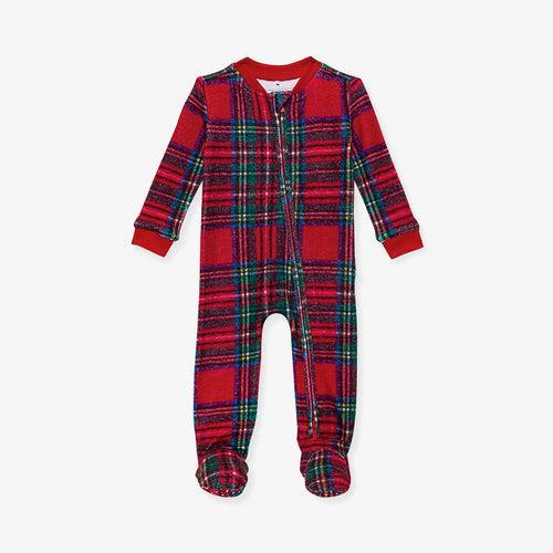 Red Tartan Plaid Pacci™ Zippered One Piece