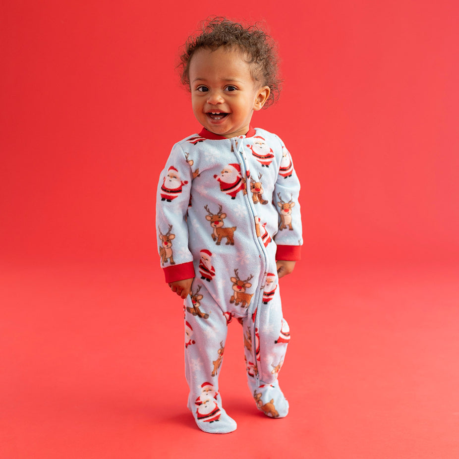 Pere Noel Microfleece Zippered One Piece