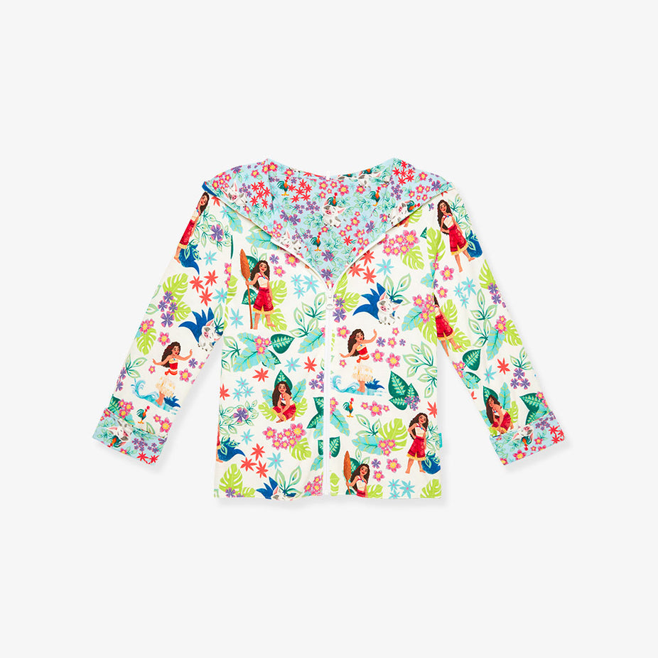 Disney Moana Floral & Pua and Heihei Reversible Long Sleeve Jacket