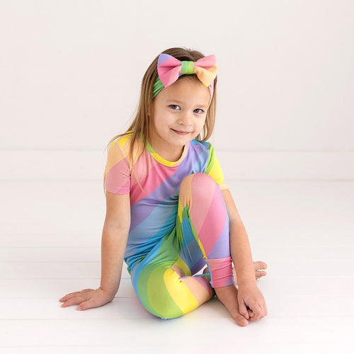 Rainbow Stripe Classic Pajama Set