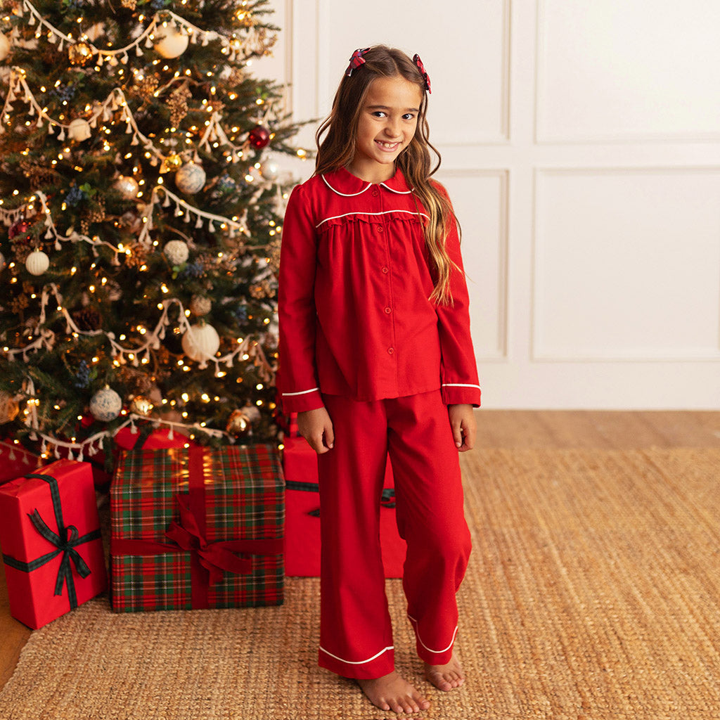 Posh good Peanut ornaments ruffled pajamas