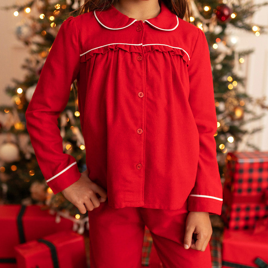 Posh good Peanut ornaments ruffled pajamas