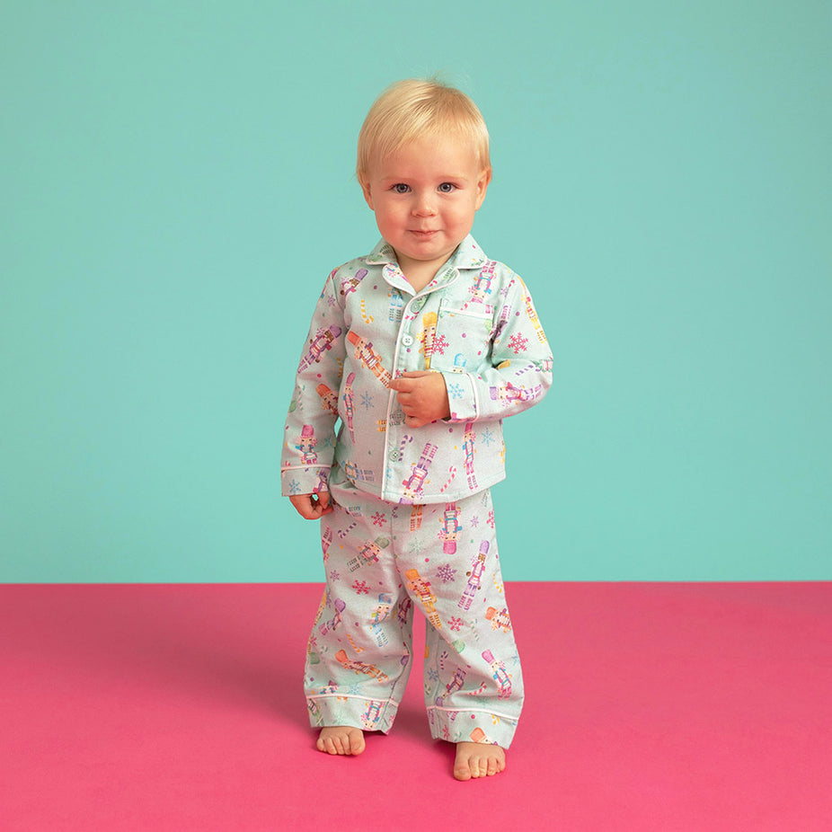 Posh Nutcracker Flannelette Luxe Pajama Set