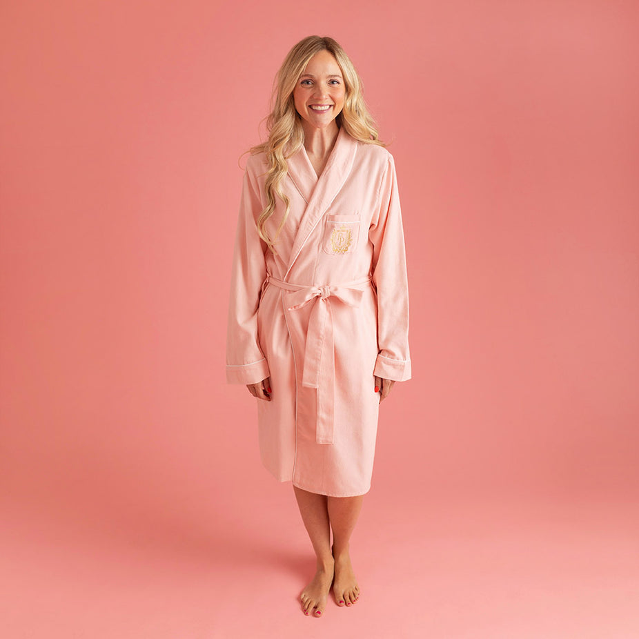 Powder Pink Flannelette Luxe Robe