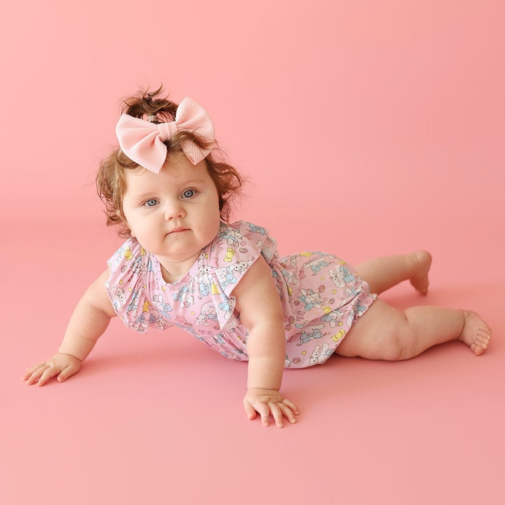 Posh Peanut Pale store Pink Romper