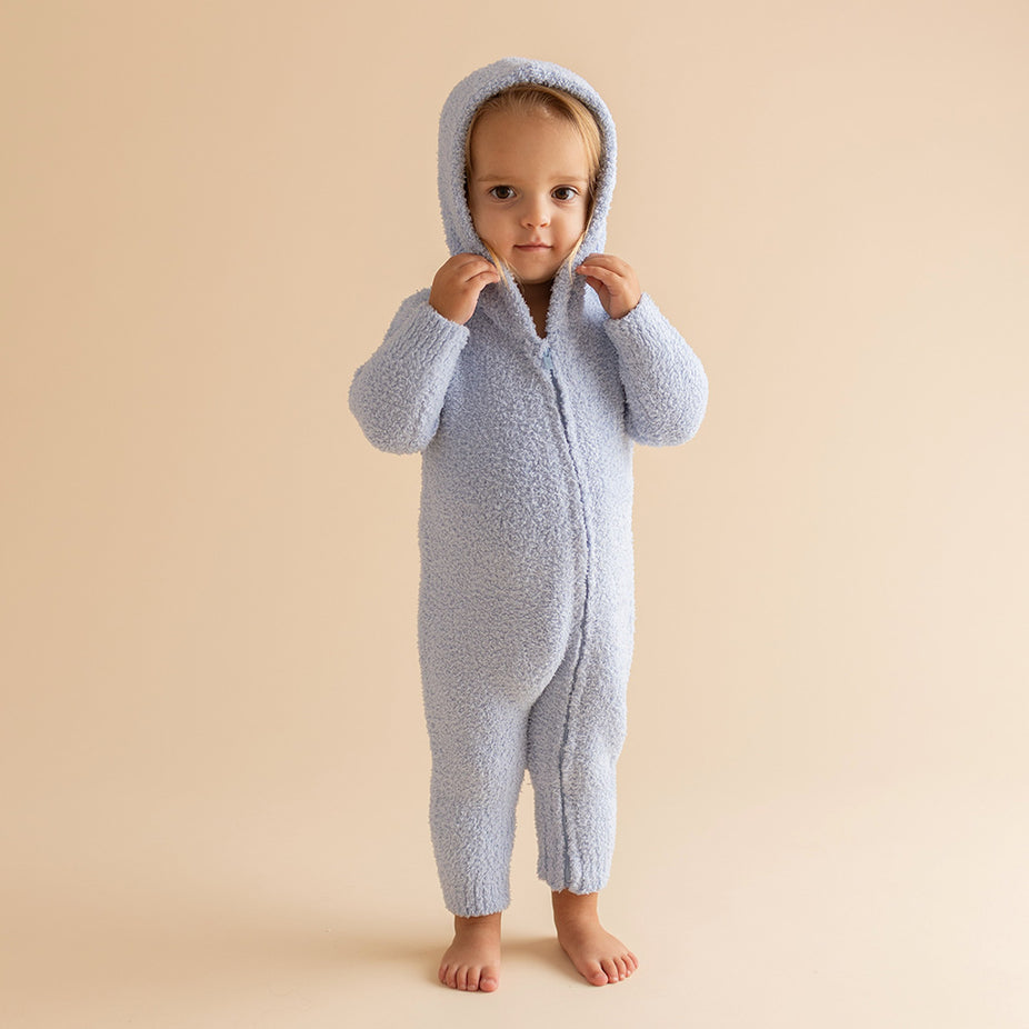 Periwinkle Cuddle Hooded Romper