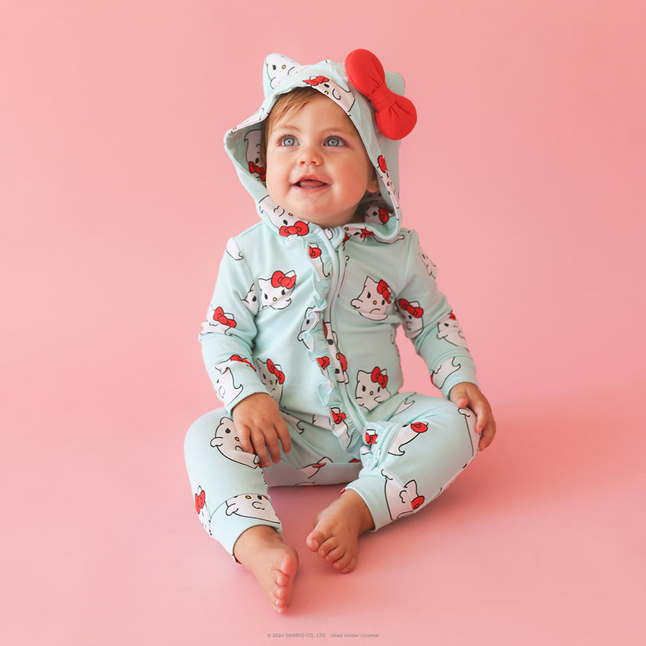 Hello Kitty® Ghost French Terry Hooded Romper