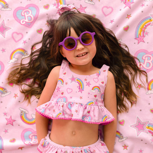 Barbie™ Star Power Ruffled Tankini Two Piece Swimsuit