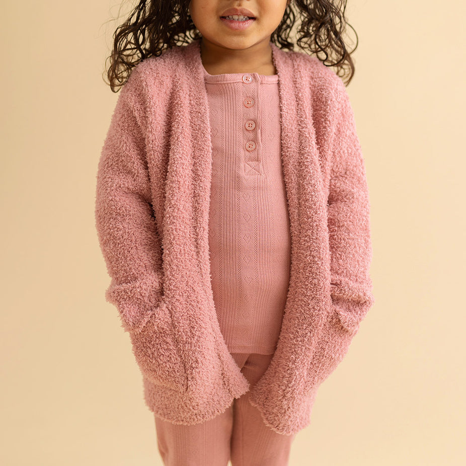 Dusty Rose Cuddle Cardigan