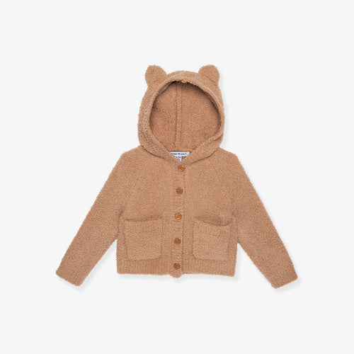 Macchiato Cuddle Bear Hooded Cardigan