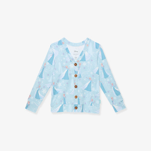 Disney Frozen Elsa French Terry Button Cardigan