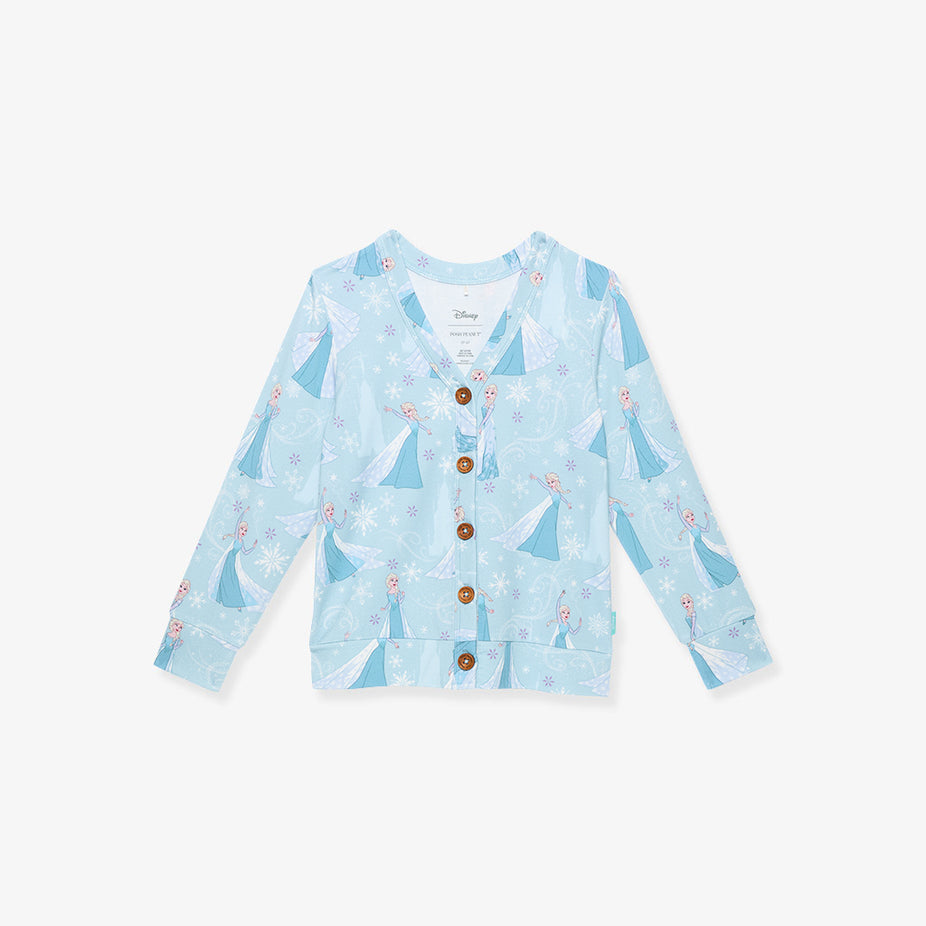 Disney Frozen Elsa French Terry Button Cardigan