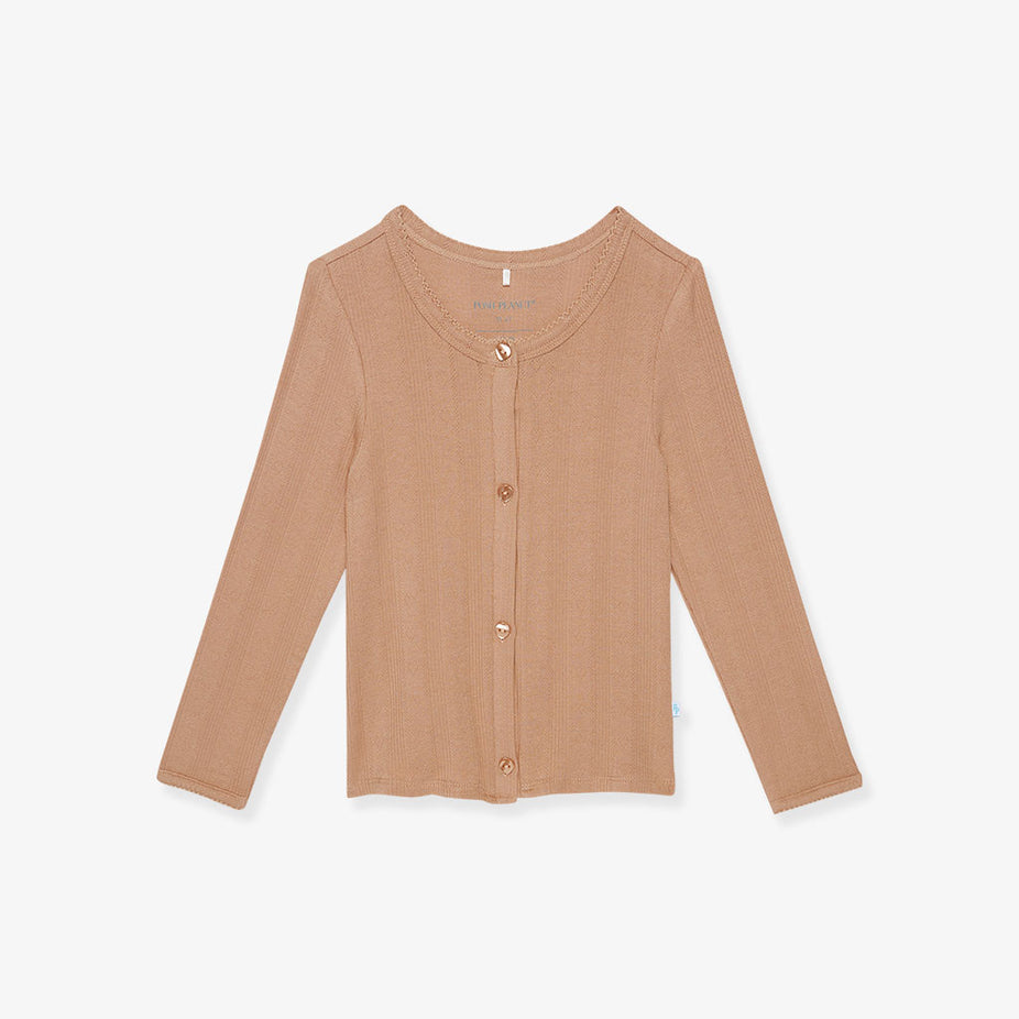 Macchiato Pointelle Cardigan