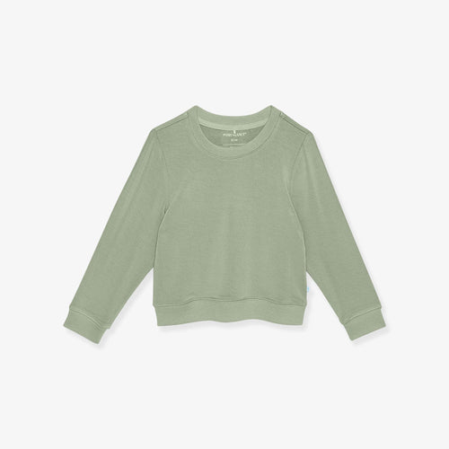 Soft Jade French Terry Pullover Sweatshirt