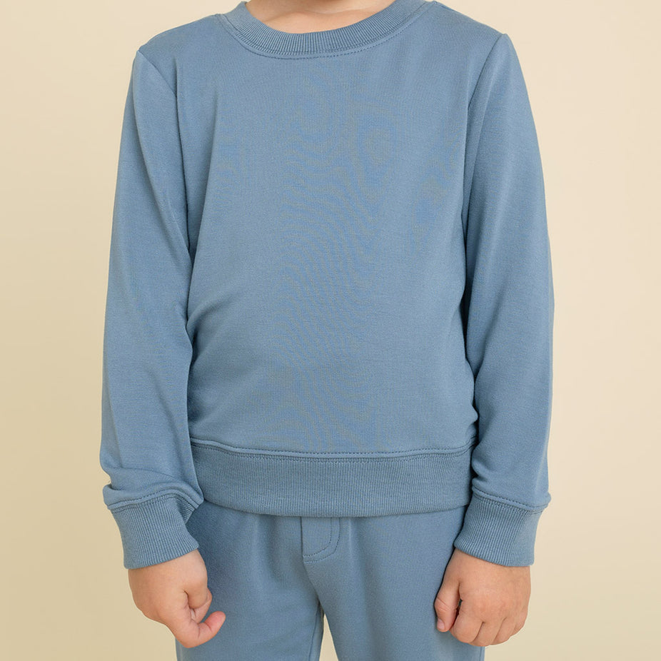 Slate French Terry Pullover Sweatshirt